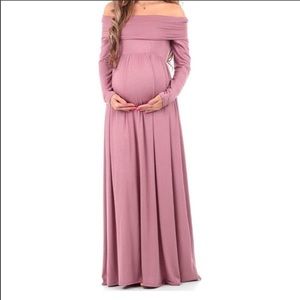 NWOT MotherBee Maternity off shouler dress